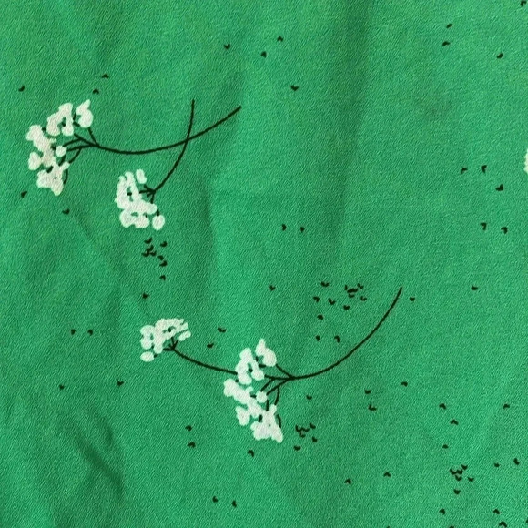 Premise | Button Back Shirt with Floral Print | Sz 3X | Green - Picture 2 of 7